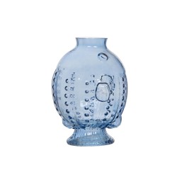 Vase Poisson  bleu H24 cm
