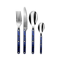 Ménagère 16 pièces Opale Bleu