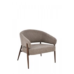 Fauteuil Curve noyer marron