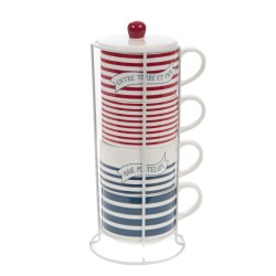 Coffret 4 tasses marinière