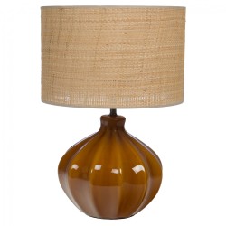 Lampe Clémence jaune abat...
