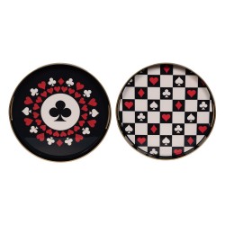 Plateau rond Poker 37 cm (1...