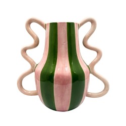 Vase Pop vert rose 27 cm