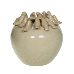 Vase rond nid d'oiseaux...