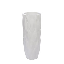 Vase Solin blanc h90 cm