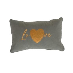 Coussin Love cœur 30x50 cm