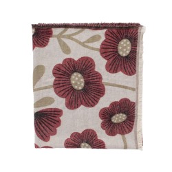 Plaid Lilou fleurs prune...