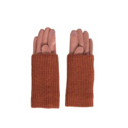 Gants tricot et suedine...