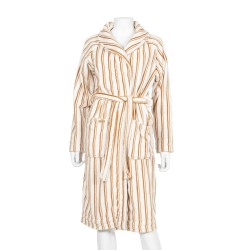Peignoir à rayures camel S/M