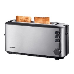 Grille pain inox et noir 