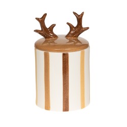 Boîte cerf en céramique H20 cm