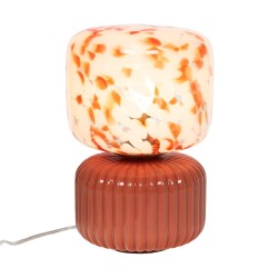 Lampe Ninon orange tachetée...