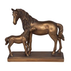 Statue chevaux 37x32 cm en...