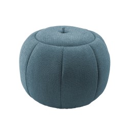 Pouf rond Pumpkin bleu...