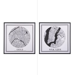 Toile villes 60x60 cm (lot...
