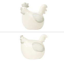 Poule cou gris hauteur 17...