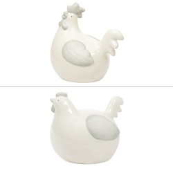 Poule cou gris hauteur 22...