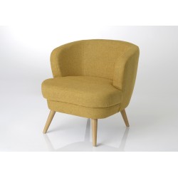 Fauteuil moutarde Dagmard